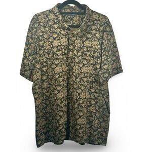 Express Tropical Print Polo Men's Size XXL Travel Vacation Luxe Preppy Beach